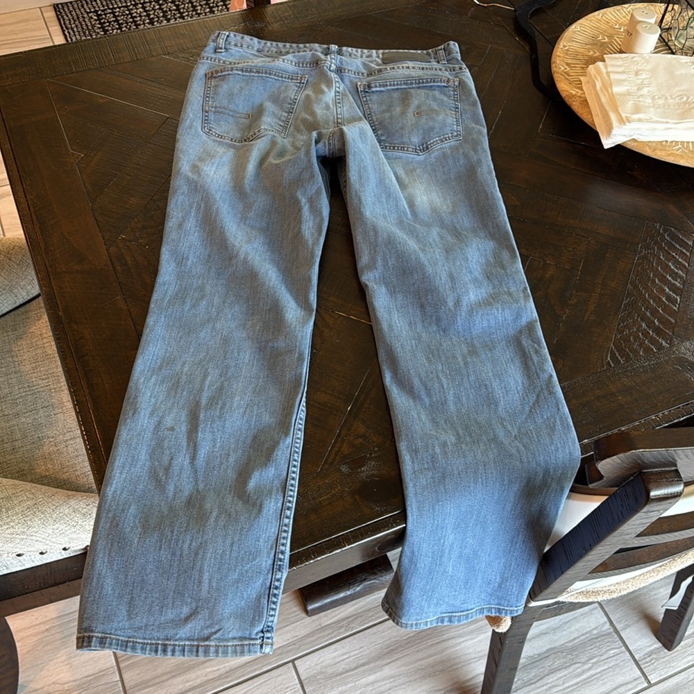 Men's Light Blue Straight-Leg Jeans - Picture 6 of 6